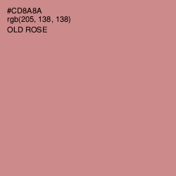 #CD8A8A - Old Rose Color Image